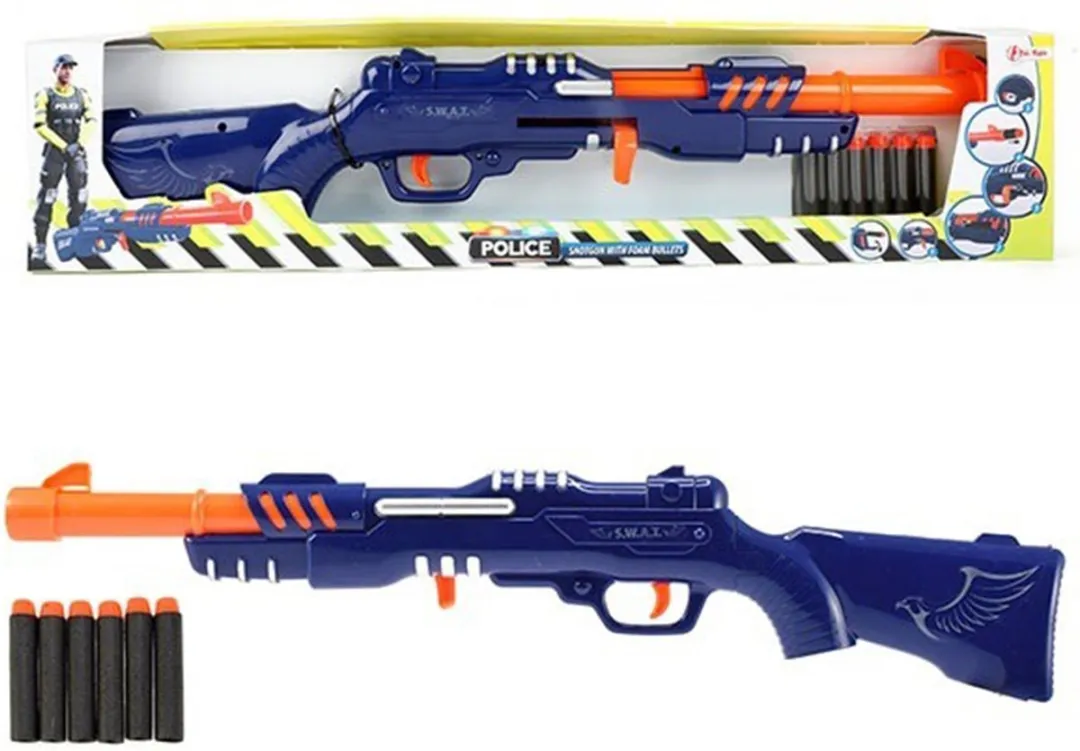 Toi-Toys Politiegeweer 32587B - 6 Foampijlen