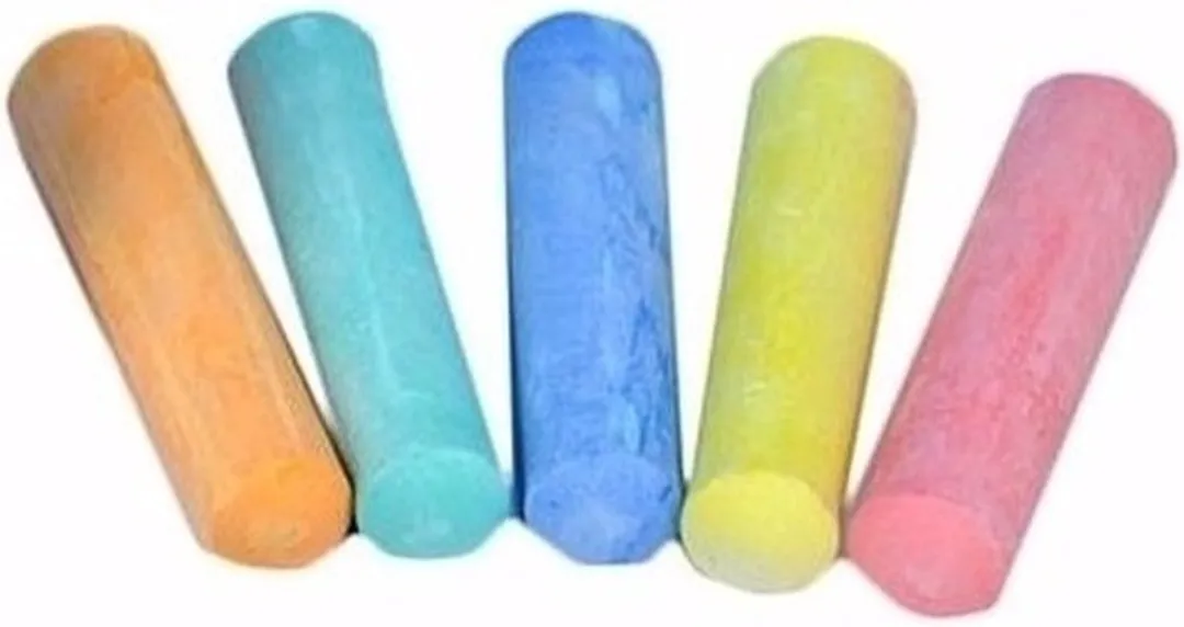 Eddy Toys Topwrite Stoepkrijt Set 6 Stuks - Blauw/Geel/ Groen/ Oranje/ Roze