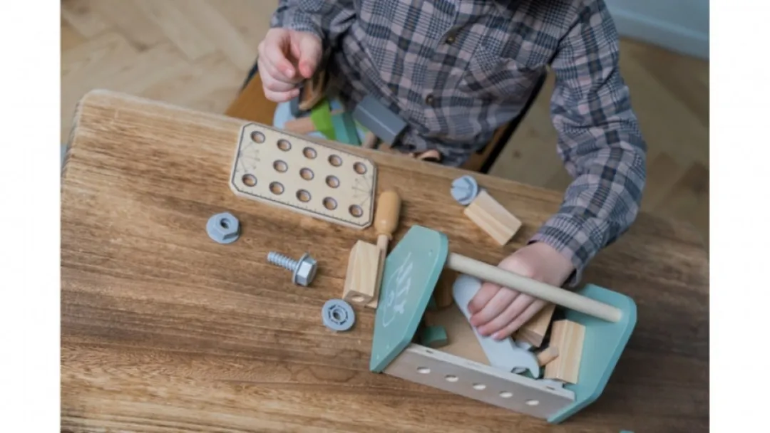 Dantoy Houten Gereedschapsbox 26-delig - Multi Color
