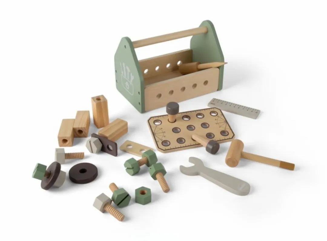 Dantoy Houten Gereedschapsbox 26-delig