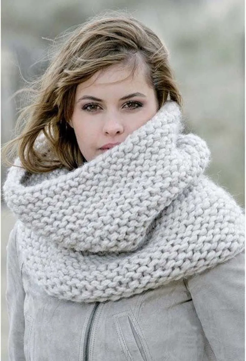 Scheepjes Storm Cowl Kit Peru - Grijs