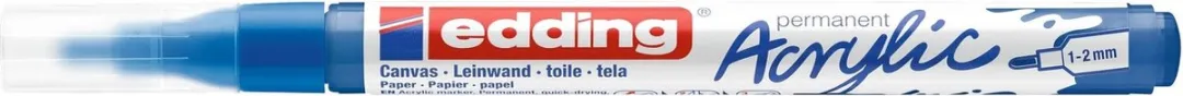edding 5300 Acrylmarker - fijne punt - Gentiaanblauw - afbeelding 3 van 3