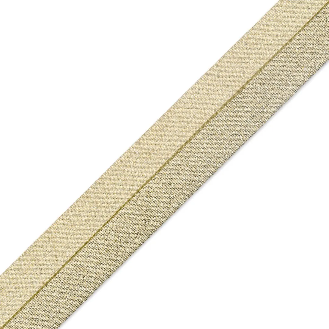 Prym Biaisband Metaal 40/20mm Gouddor - 3,5m - afbeelding 2 van 3