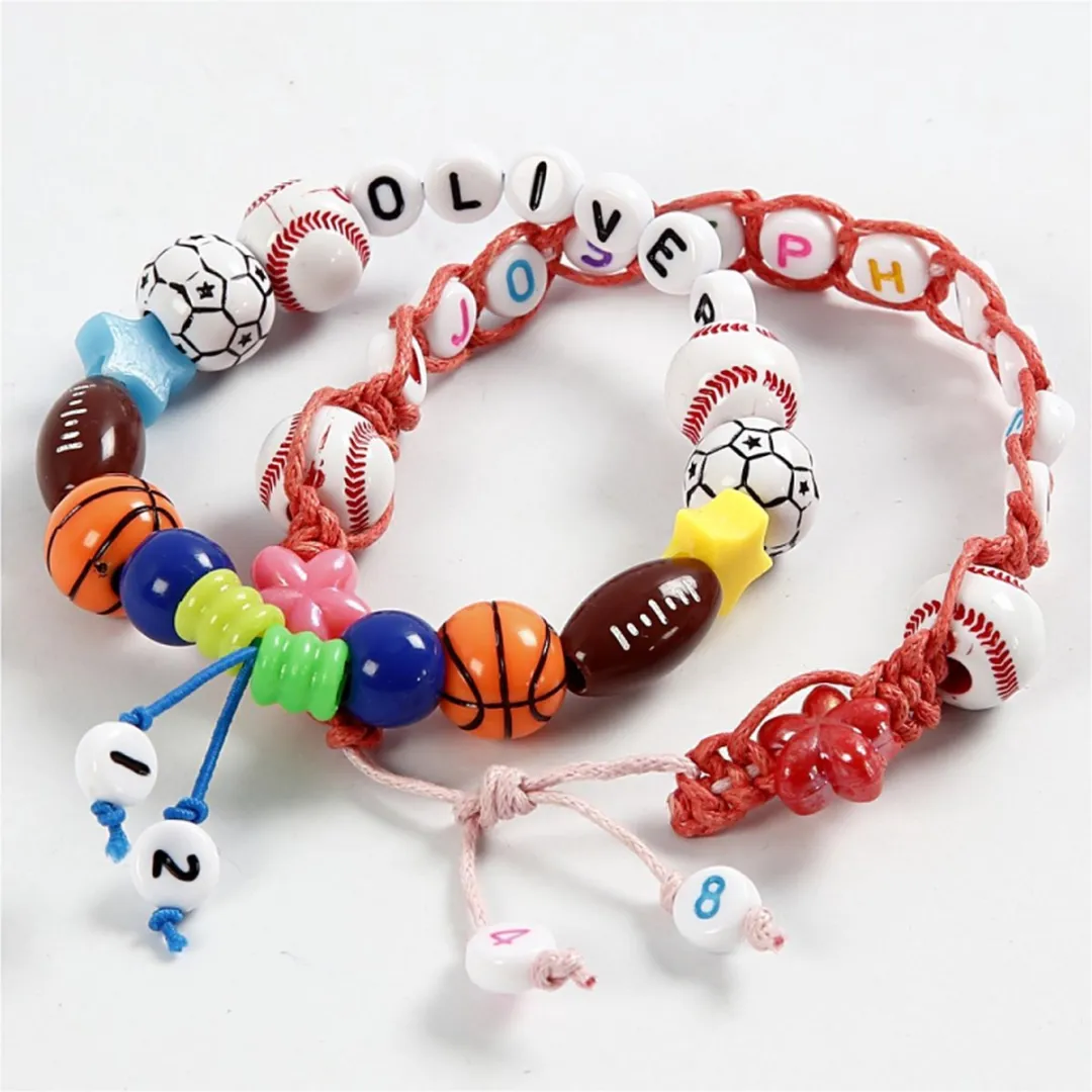 Creativ Company Plastic Letterkralen 7mm - Multicolor - 200 Stuks