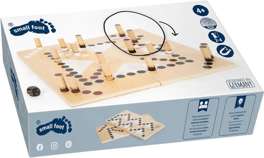 Small Foot Slangen en Ladders Gouden Editie Bordspel - 2-4 Spelers - afbeelding 6 van 6
