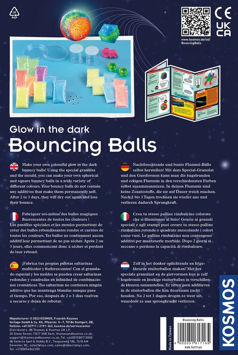 Kosmos Bouncing Balls Experimenteerset 617165 - 20 Stuks