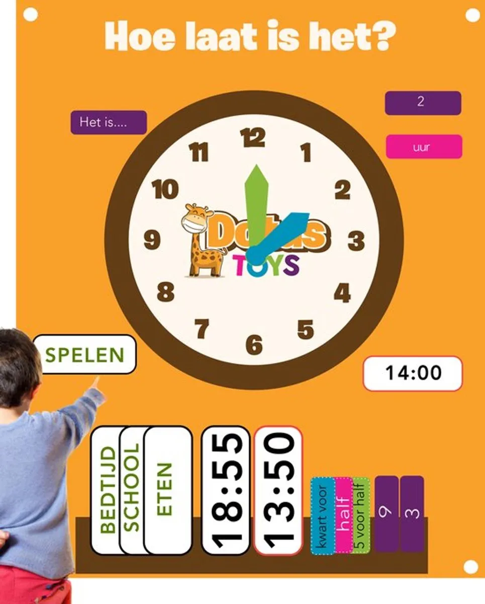 Dotastoys Kinderklok - Oefenklok Leerklok