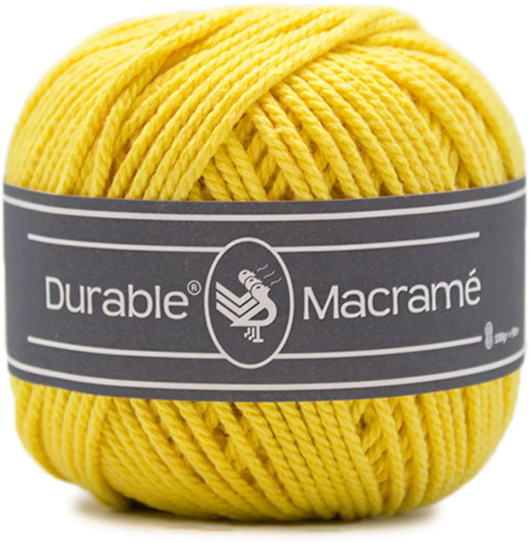 Durable Macramé Garen 1 Stuk - Bright Yellow