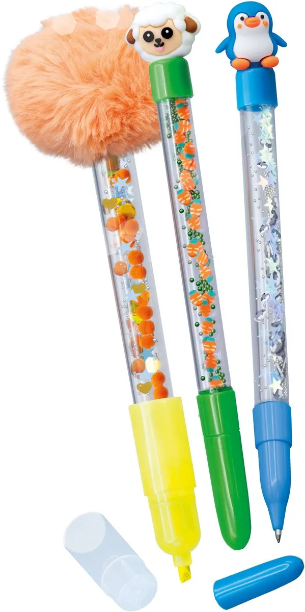 Buki France DIY Balpen Set - 3 Stuks Multicolor