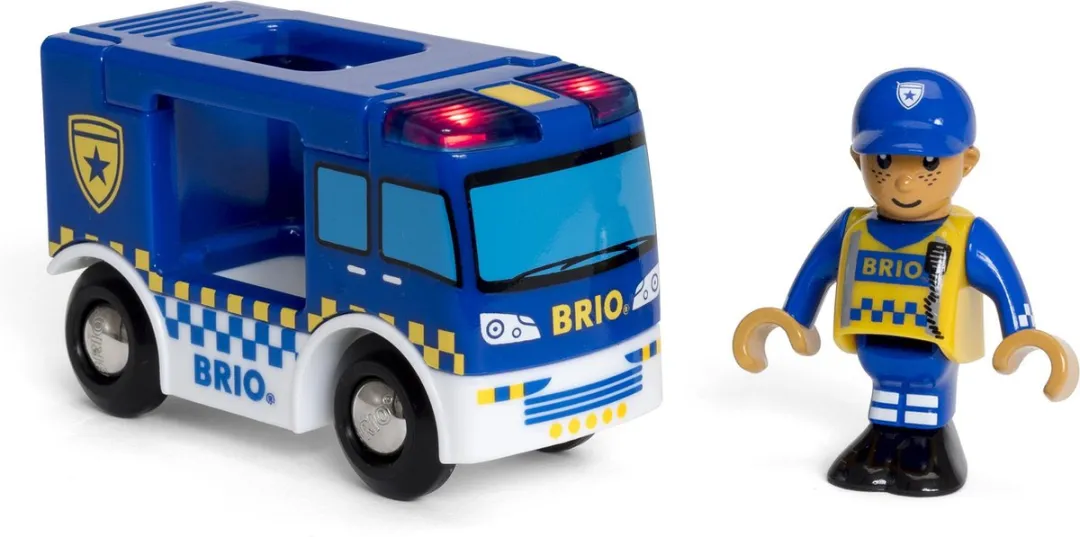 BRIO Politiebus 33825 - Blauw