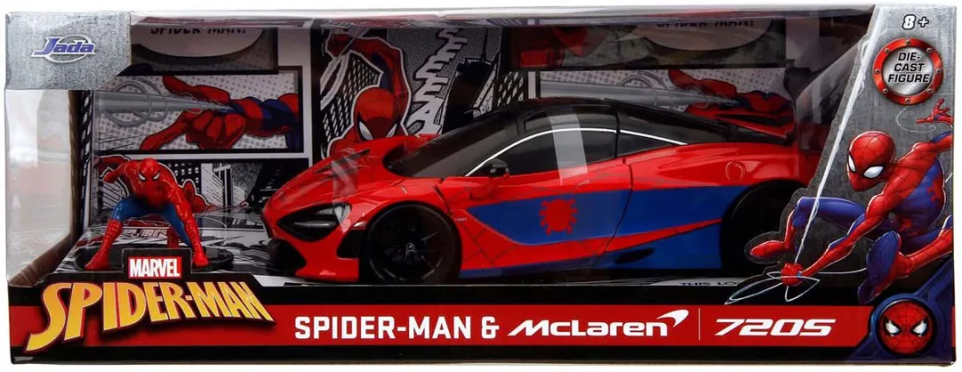 Jada Toys Marvel Spider-Man McLaren 720S 1:24 - Multicolor