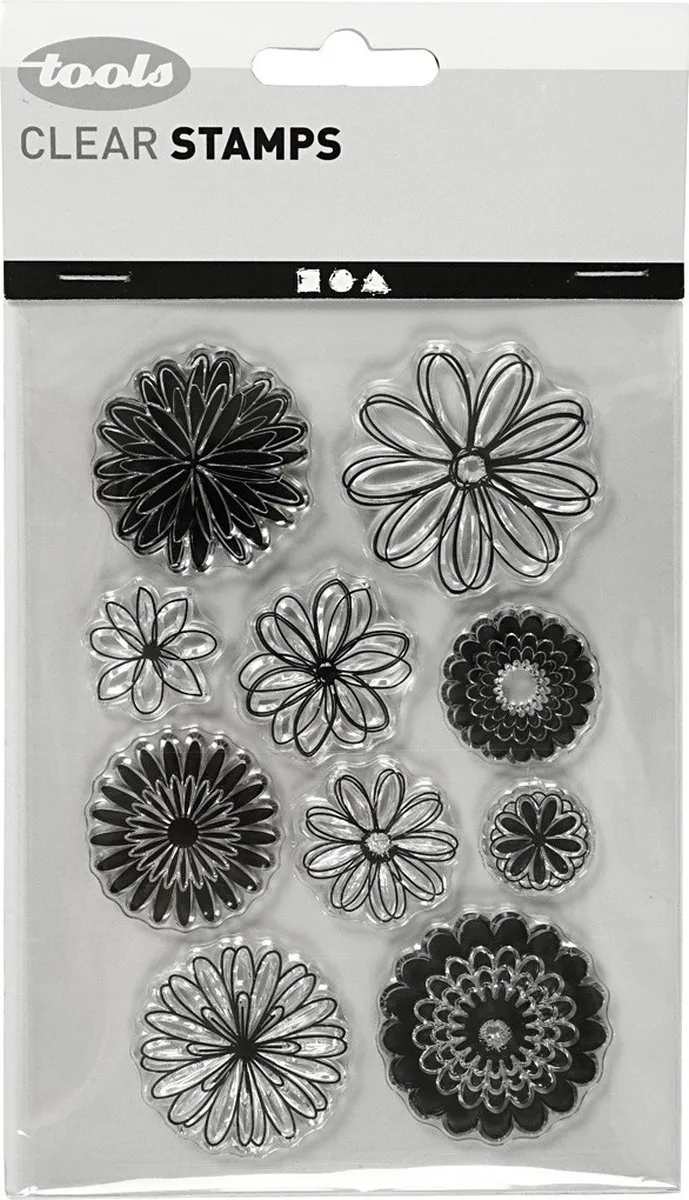 Creativ Company Silicone Stempels Bloemen 15,5cm