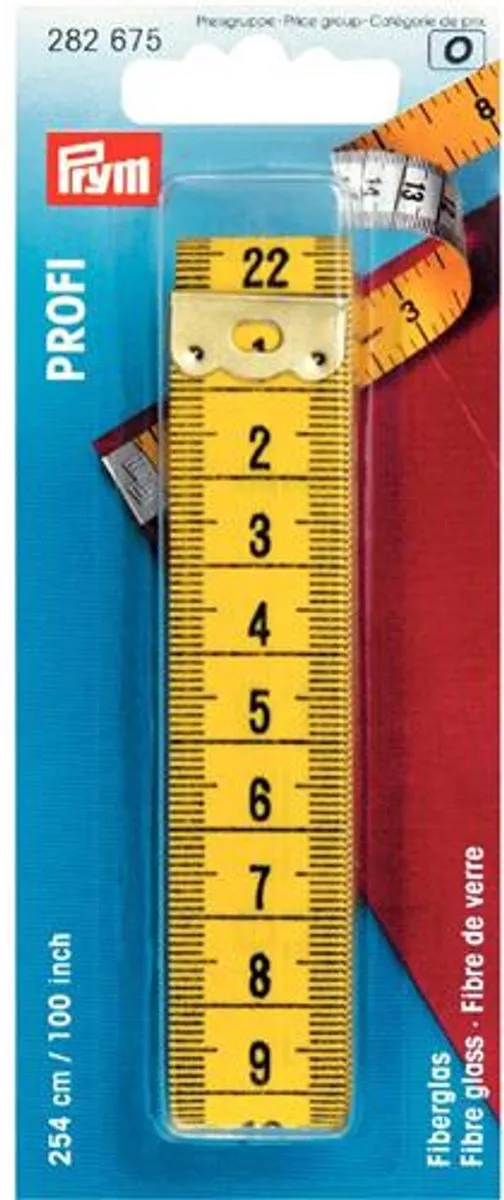 Prym Centimeter Glasvezellint Geel 254cm