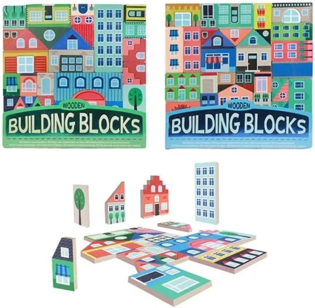 Johntoy Bouwblokken Stad Multicolor - 2 Stuks - afbeelding 3 van 3