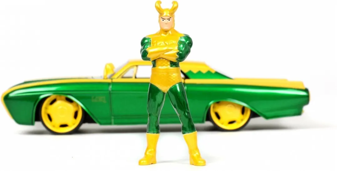 Jada Toys LokiFord Thunderbird - Groen/Geel