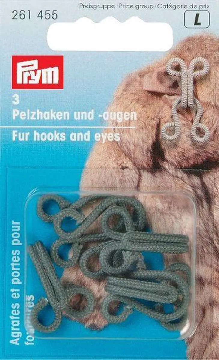 Prym Bonthaken en -ogen IJzer Grijs - 3 Stuks