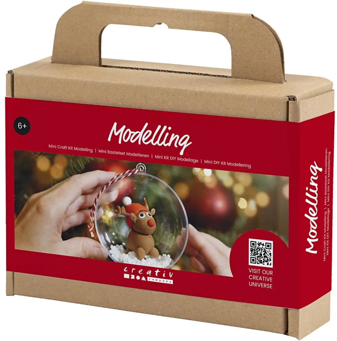 Creativ Company Mini Hobbyset Kerstbal Rendier - Multicolor