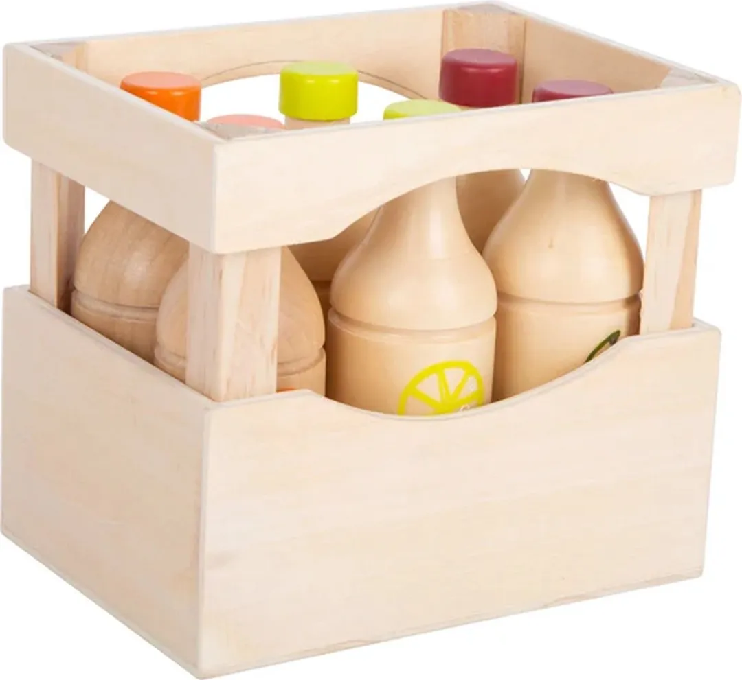 Small Foot Houten Krat met Flessen - 7-delig - Multicolor - afbeelding 6 van 6