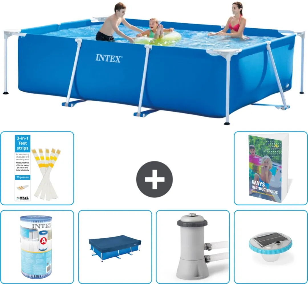 Intex Rechthoekig Frame Zwembad 300x200x75cm