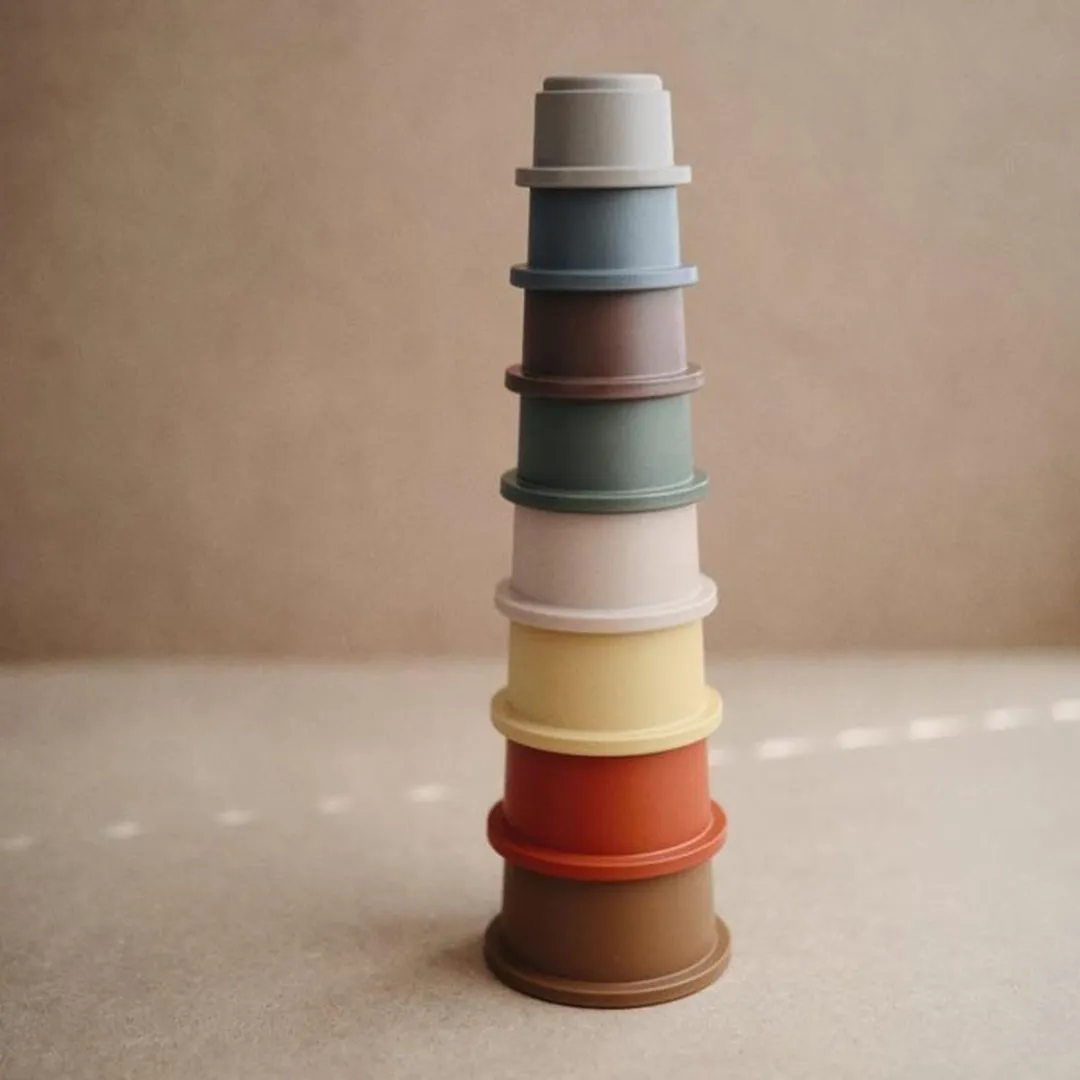 Mushie Stapeltoren Forrest - 8 Stuks - afbeelding 6 van 6