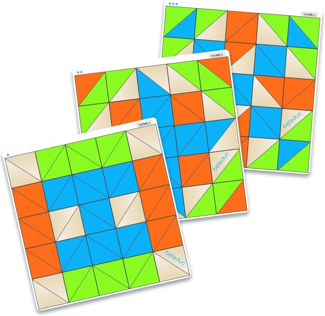 Beleduc Triangle Blox 61-delig - Multicolor