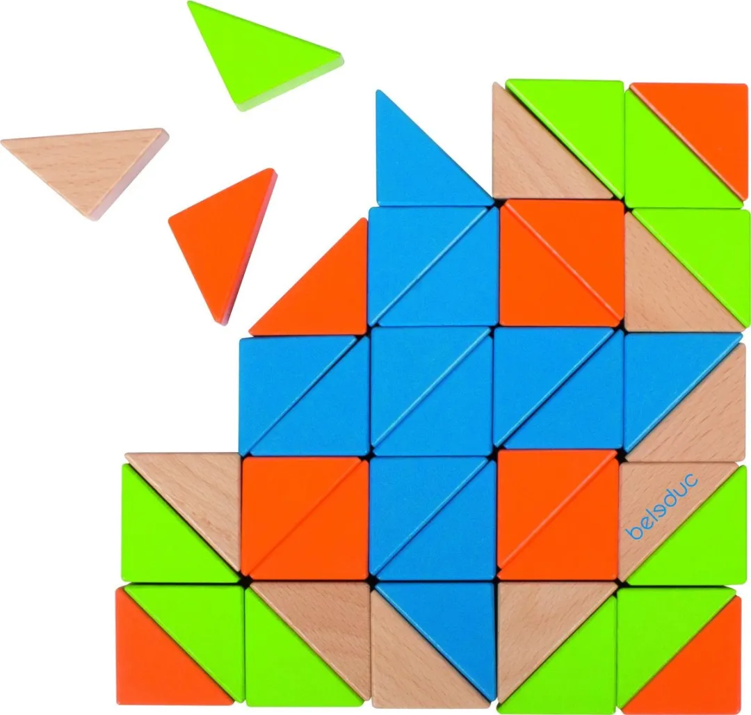 Beleduc Triangle Blox 61-delig - Multicolor
