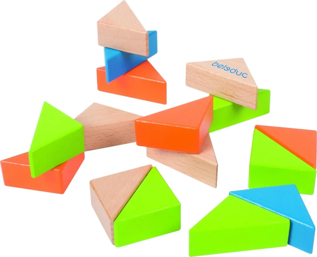 Beleduc Triangle Blox 61-delig - Multicolor