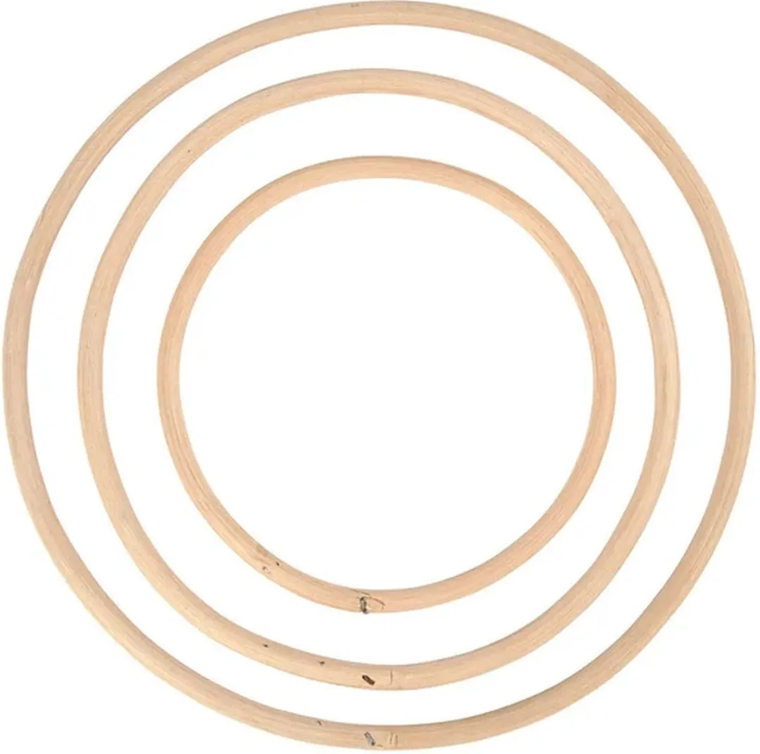 Creativ Company Bamboe Ringen 15,3-25,5cm - 3 Stuks