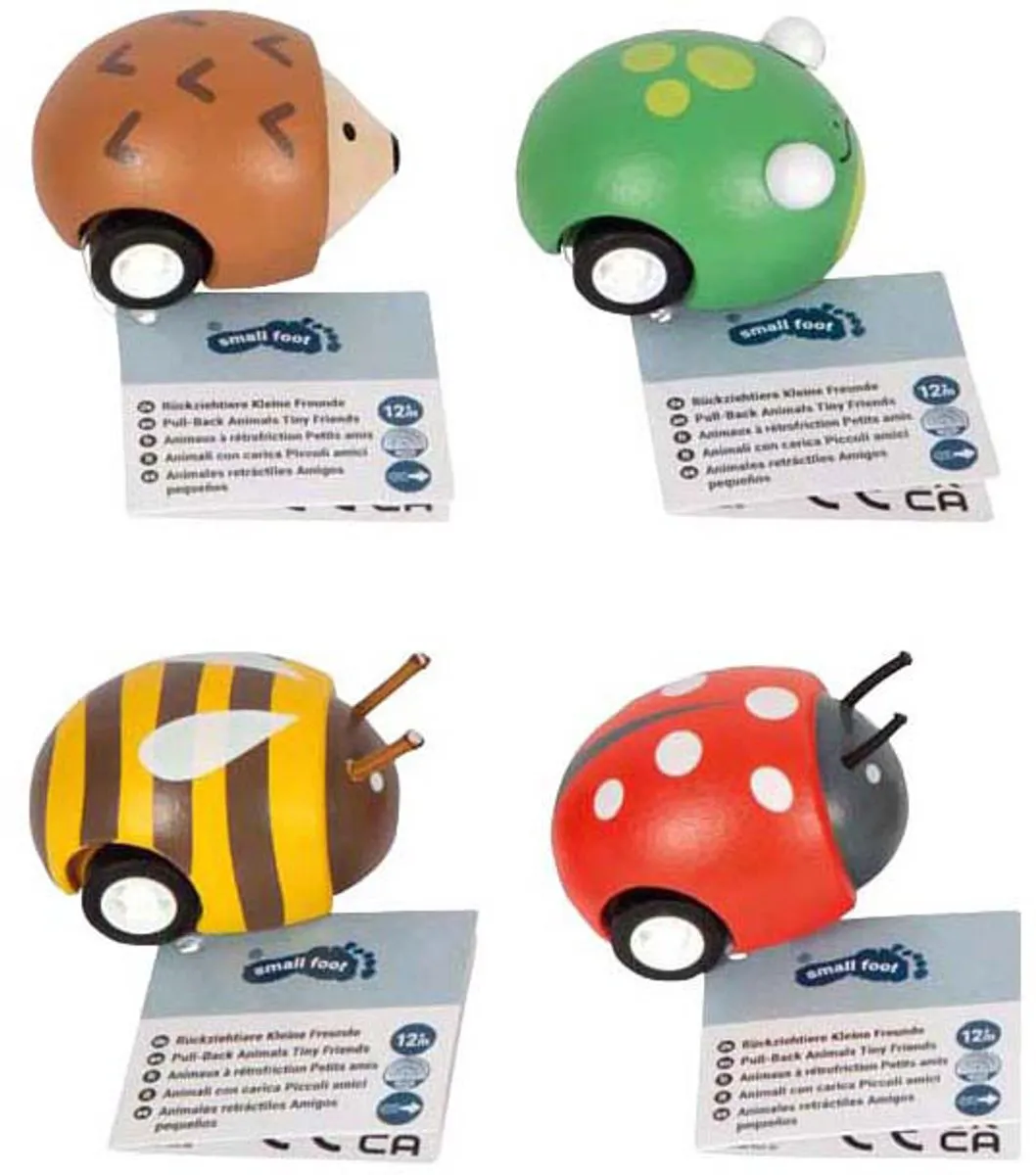 Small Foot Tiny Friends Houten Dieren Set - 12 Stuks - Multicolor