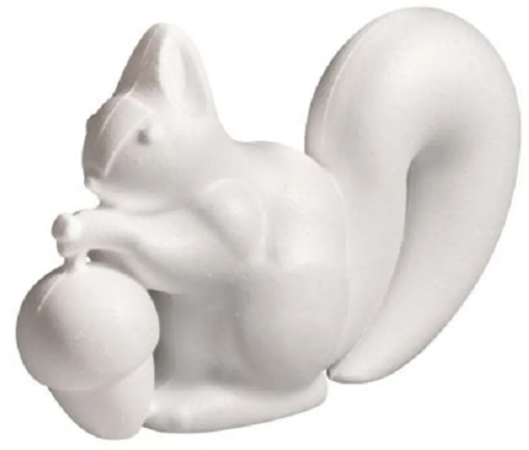 RAYHER Piepschuim Eekhoorntje 10,5x18cm Wit
