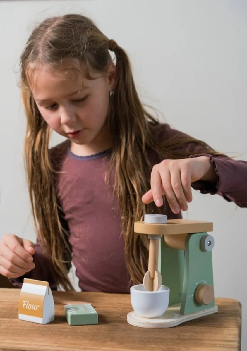 Dantoy BIO Houten Mixer 5-delig
