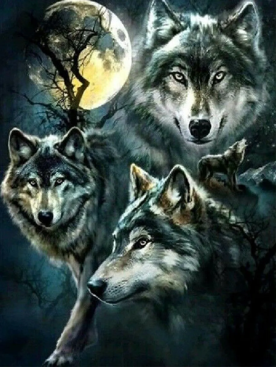 VDTOYS Diamond Painting VDT002 WOLVEN 1