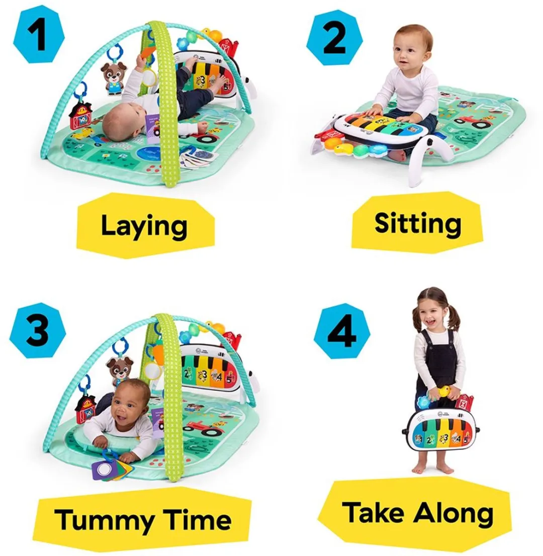 Baby Einstein Kickin' Tune Meadow Discovery Gym - Multicolor