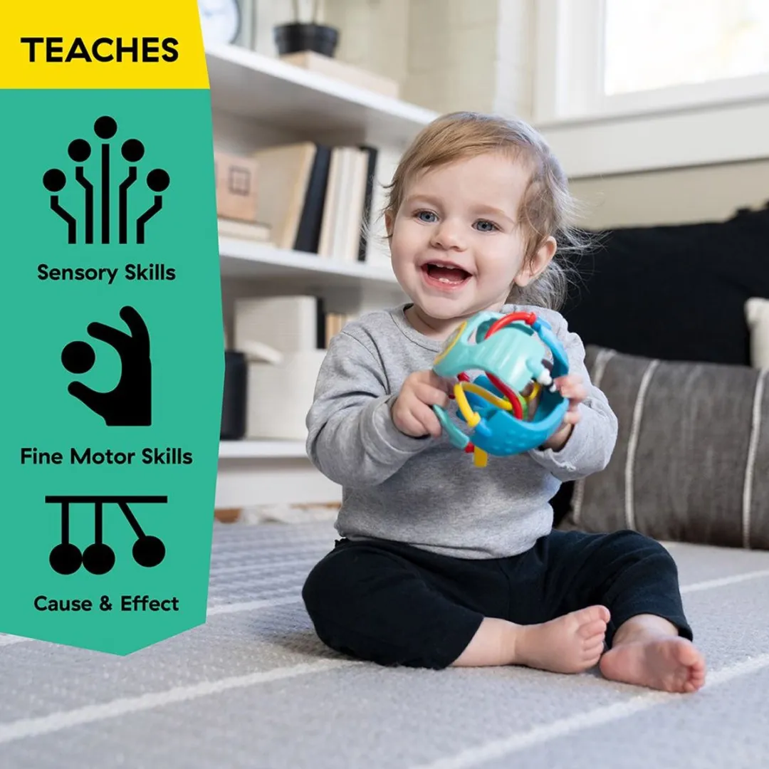 Baby Einstein Rattle & Sense Sensory Ball - Multicolor