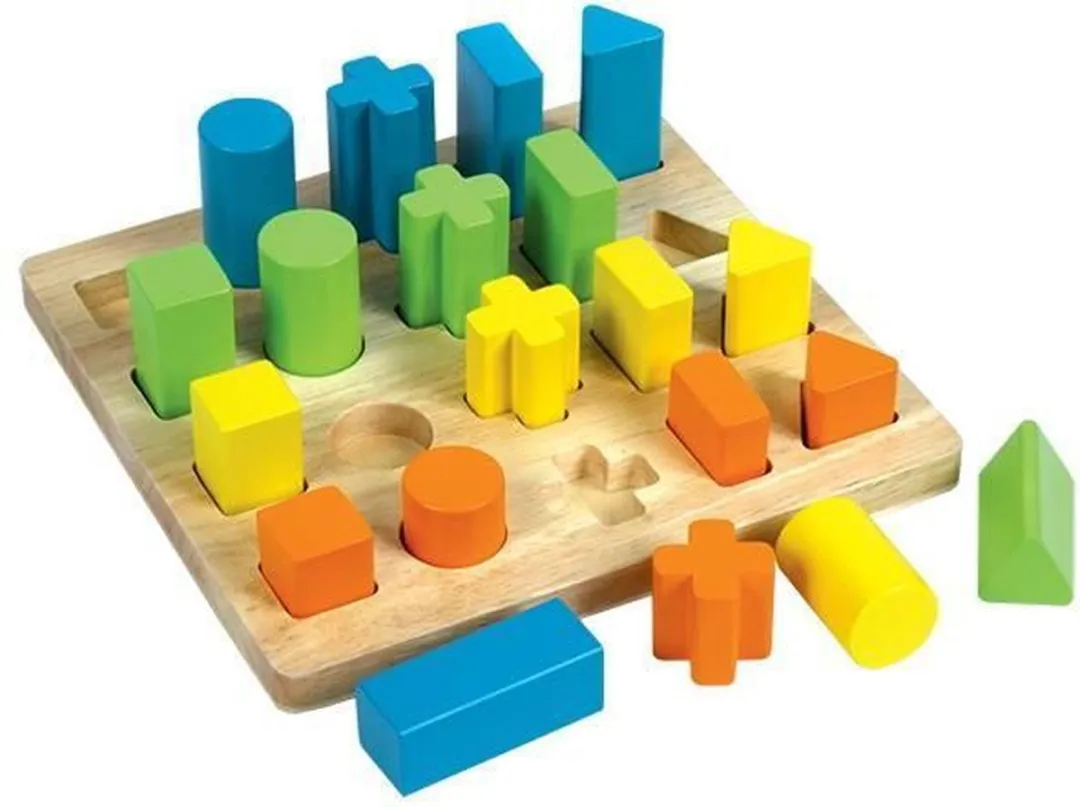 Santoys - Vormensorteerbord - Groot - 20st.