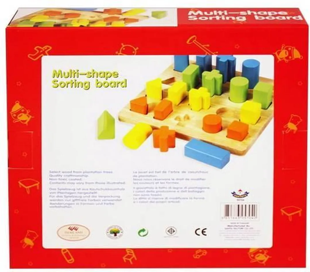 Santoys - Vormensorteerbord - Groot - 20st.