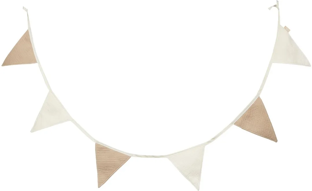 Jollein Vlaggenlijn Party Collection Biscuit 200x17cm