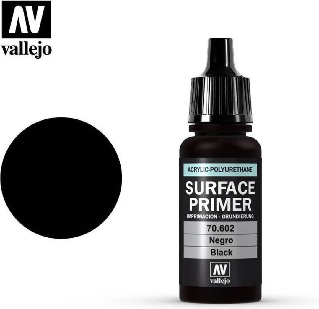 Vallejo Hobbyverf Acryl Zwart 17ml