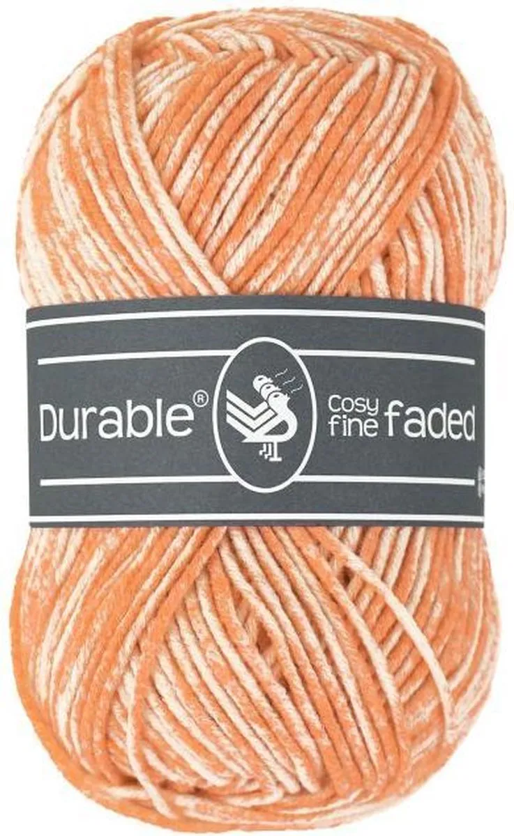 Durable Cosy Fine Faded Mandarin
