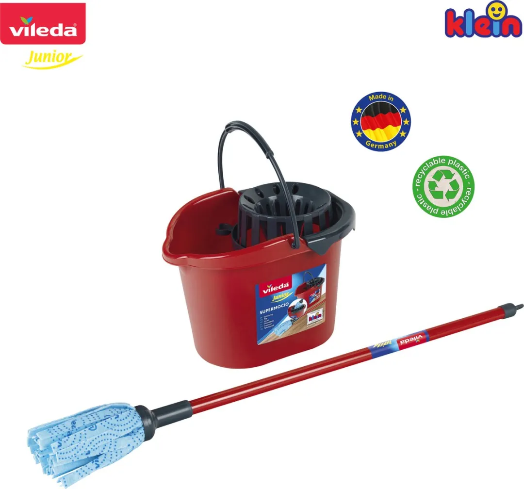 Klein Toys Vileda Speelgoed Dweil - 22cm - Rood