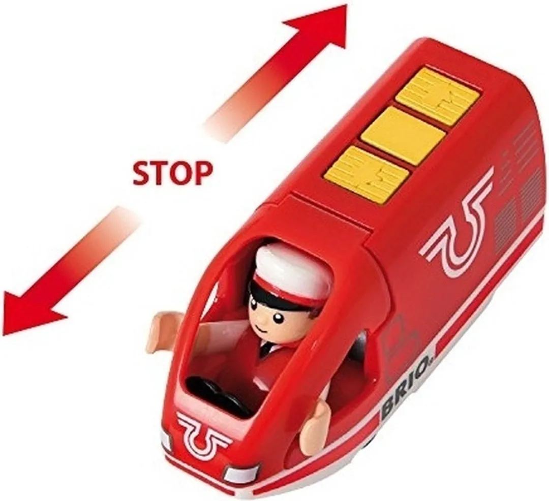 BRIO Oplaadbare Passagierstrein Rood - 7 Stuks