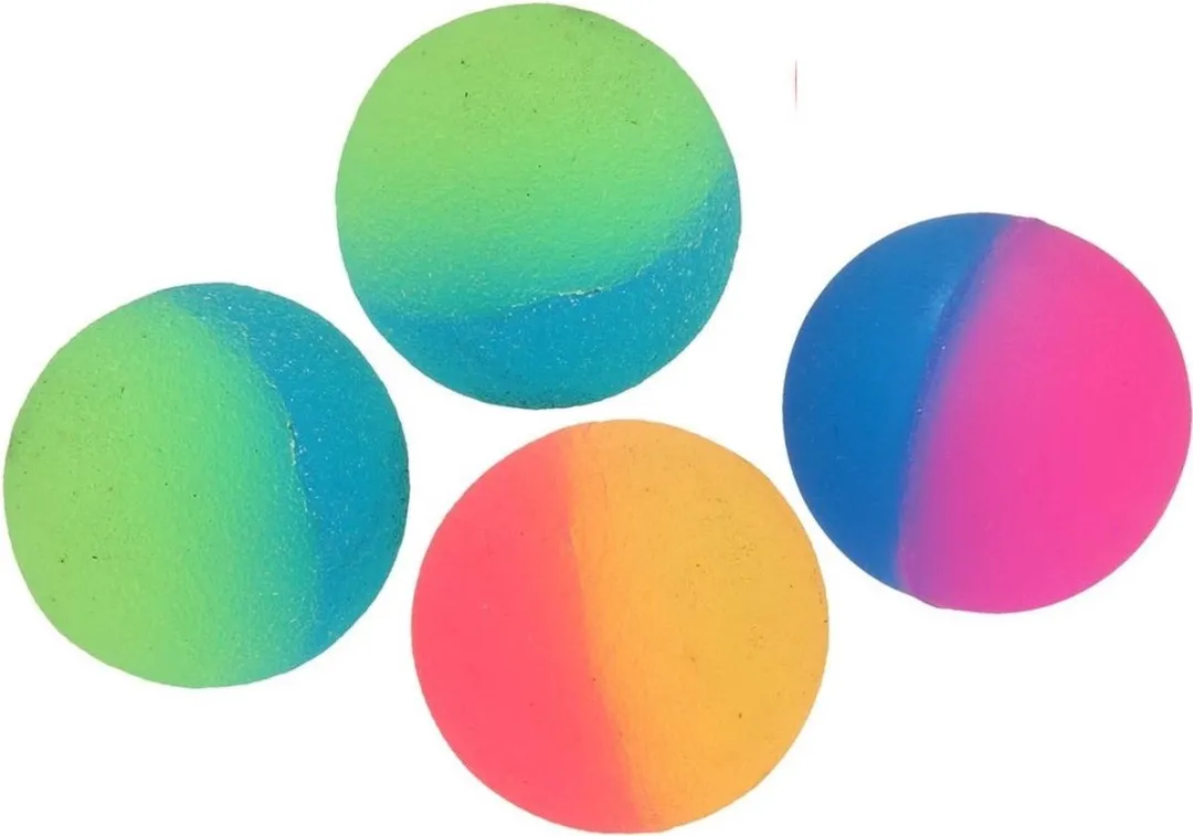 Toi-Toys Stuiterbal Regenboog 32mm