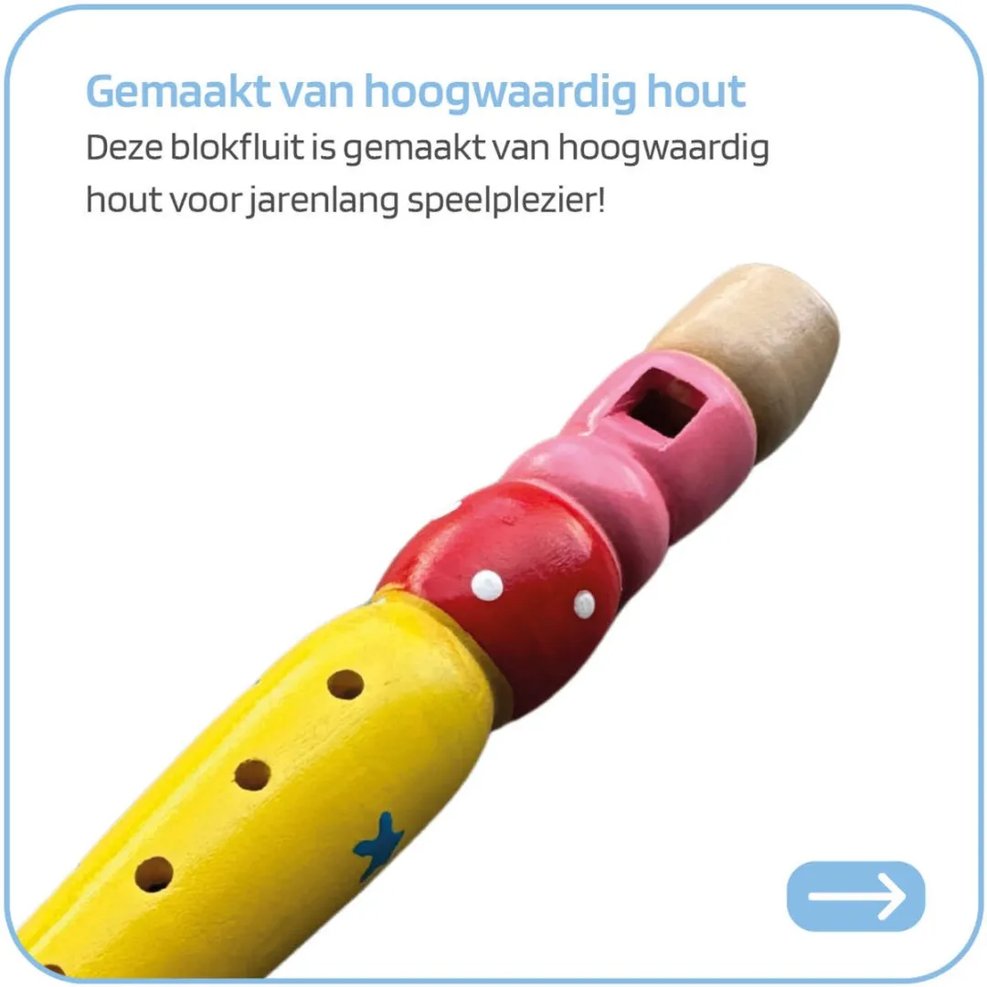 Jobber Toys Blokfluit Geel