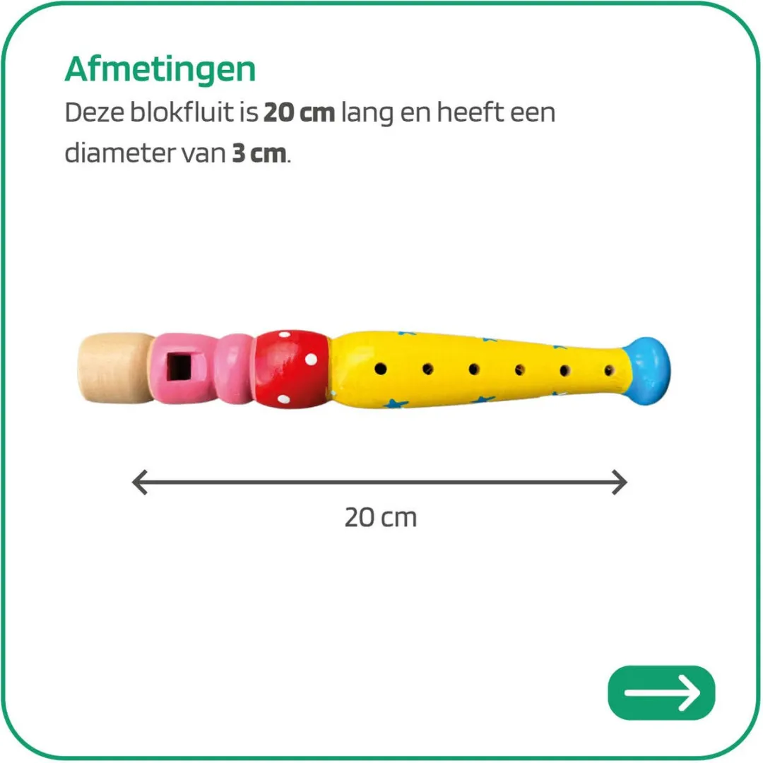 Jobber Toys Blokfluit Geel