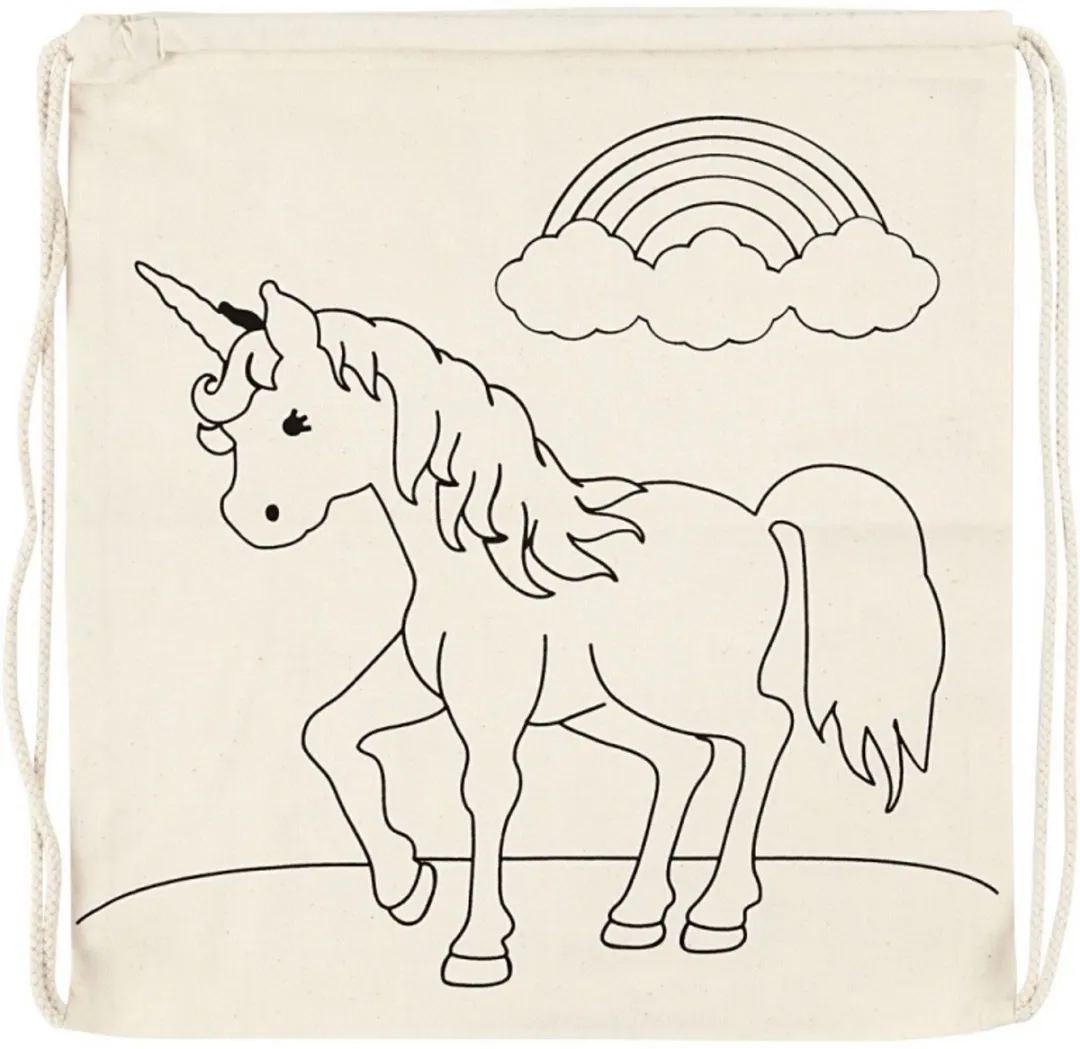 Creativ Company Katoenen Rugzak Unicorn 37x41cm
