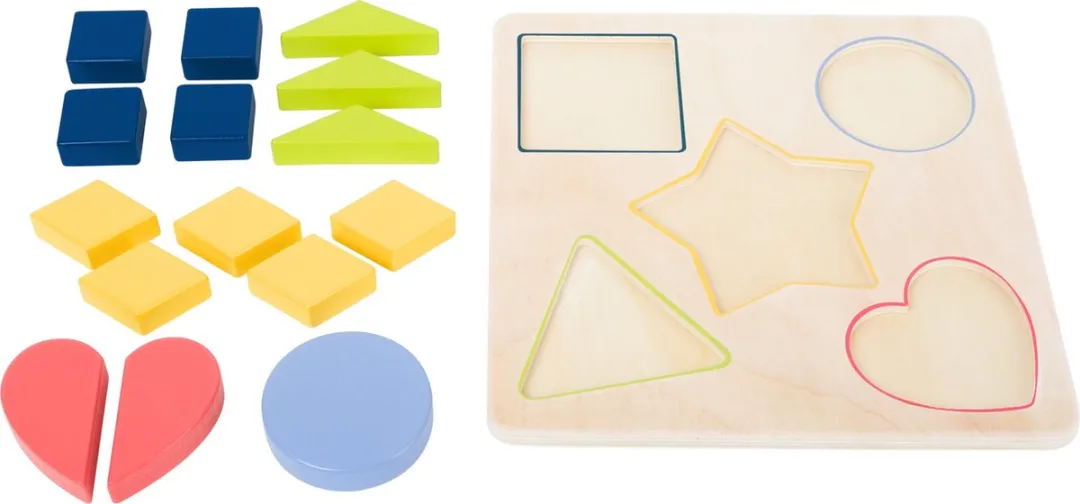 Small Foot Shapes Learning Game Educate - Multicolor