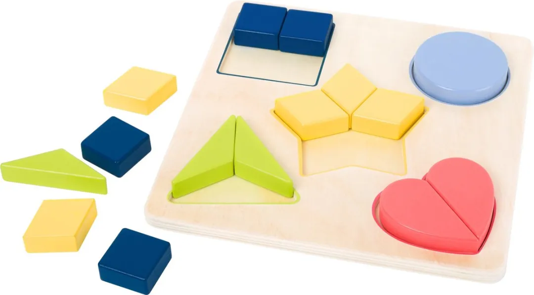 Small Foot Shapes Learning Game Educate - Multicolor