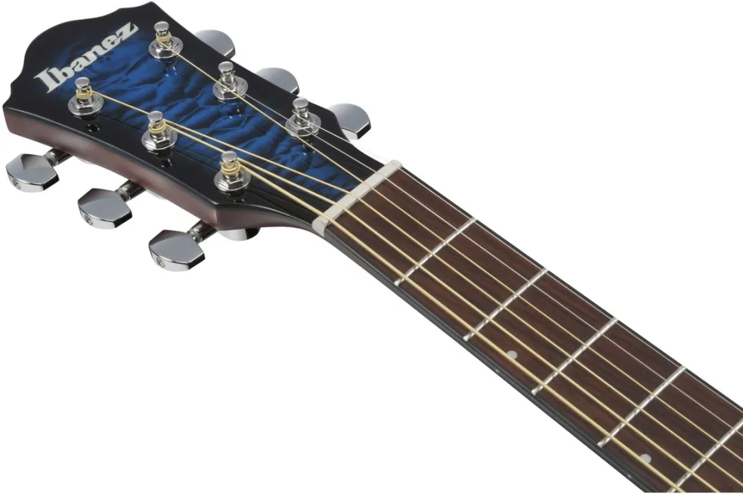 Ibanez AEWC16QA-TLH Akoestische Gitaar - Transparent Blue Sunburst