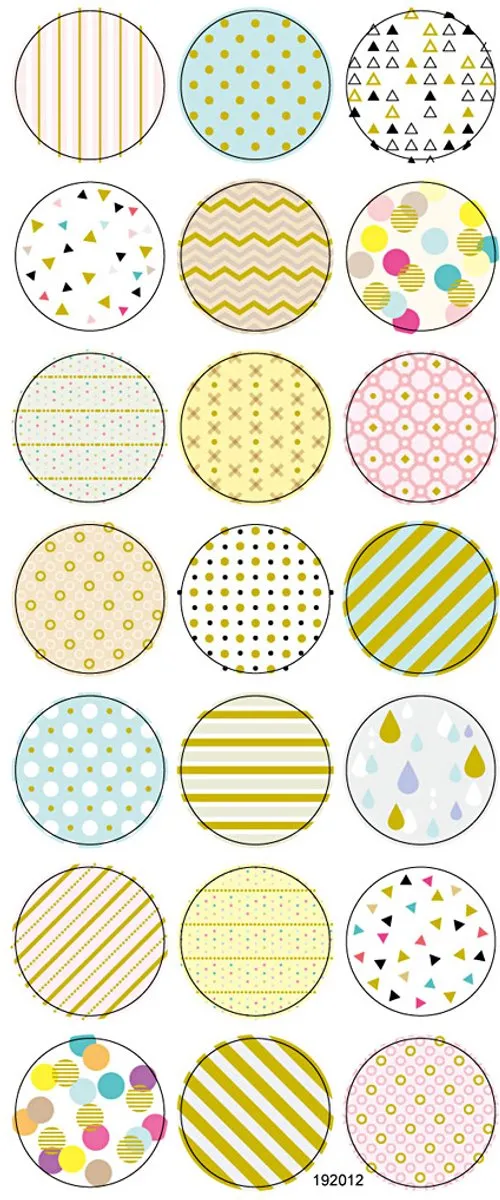 Creativ Company Pastel Stickers - 10x23cm