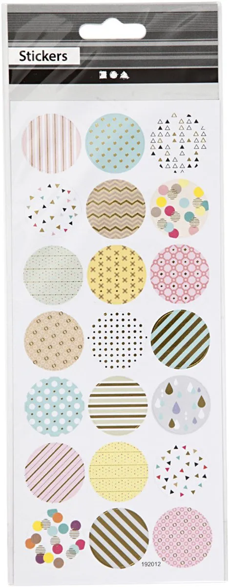 Creativ Company Pastel Stickers - 10x23cm